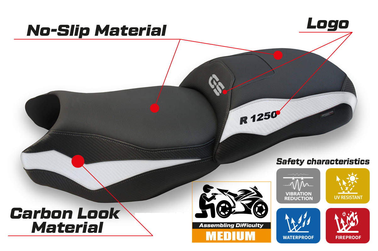 Yhteensopiva istuinpäällinen - BMW R 1250 GS 2019 - 2023 - mod Dobbiaco