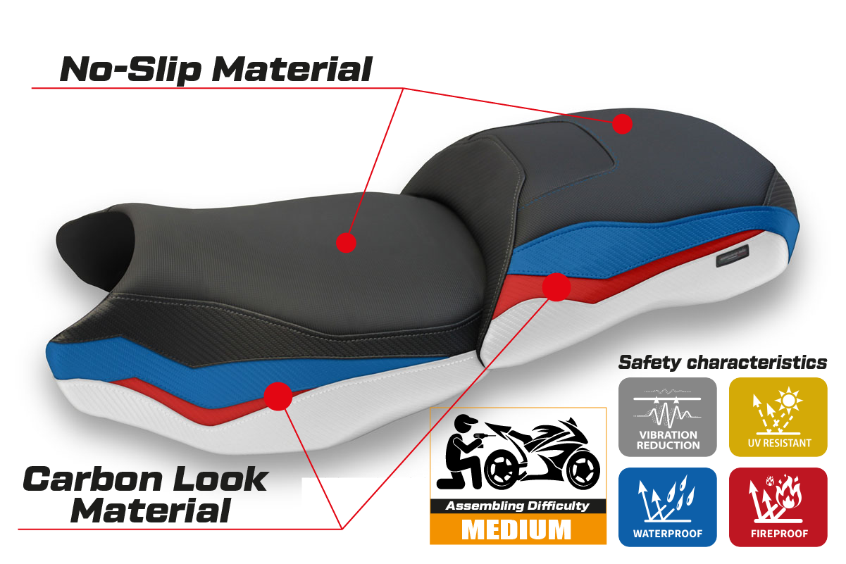 Yhteensopiva istuinpäällinen - BMW R 1250 GS 2019-2023 - mod Farah