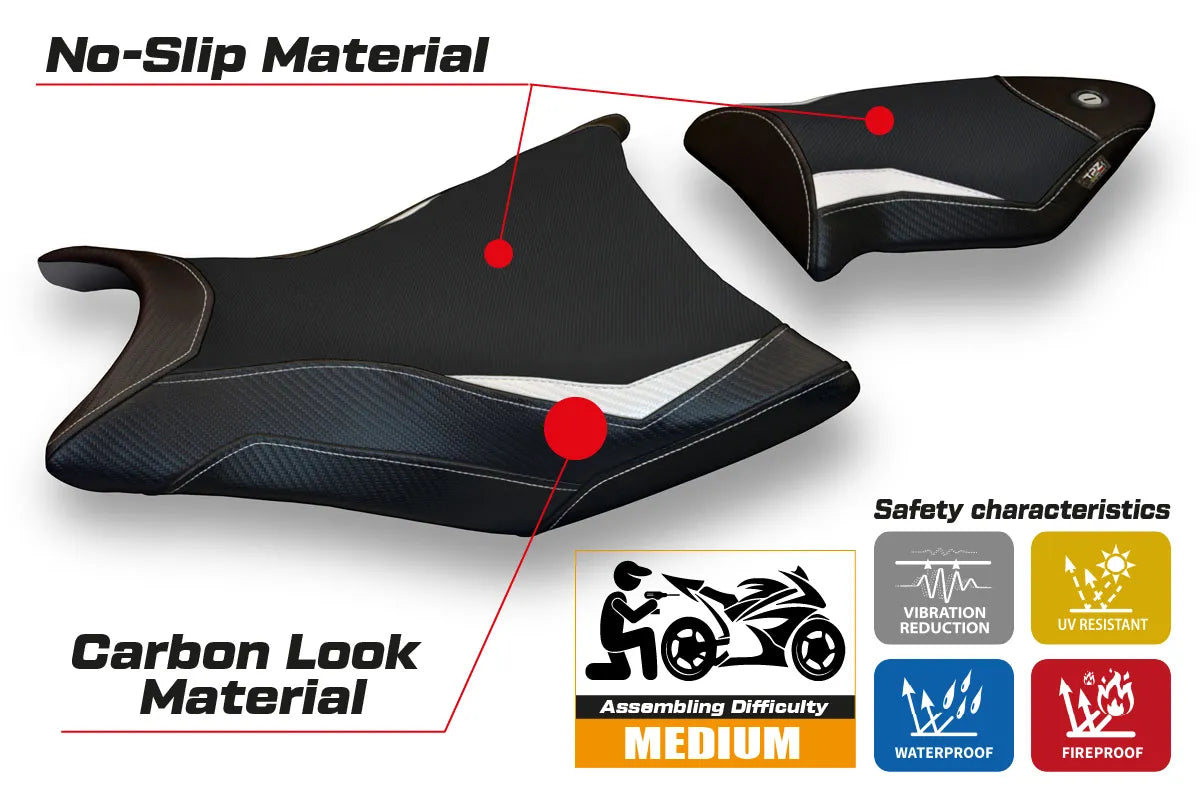 Yhteensopiva istuinpäällinen - BMW S 1000 RR 2009-2011 - mod Alabama 2