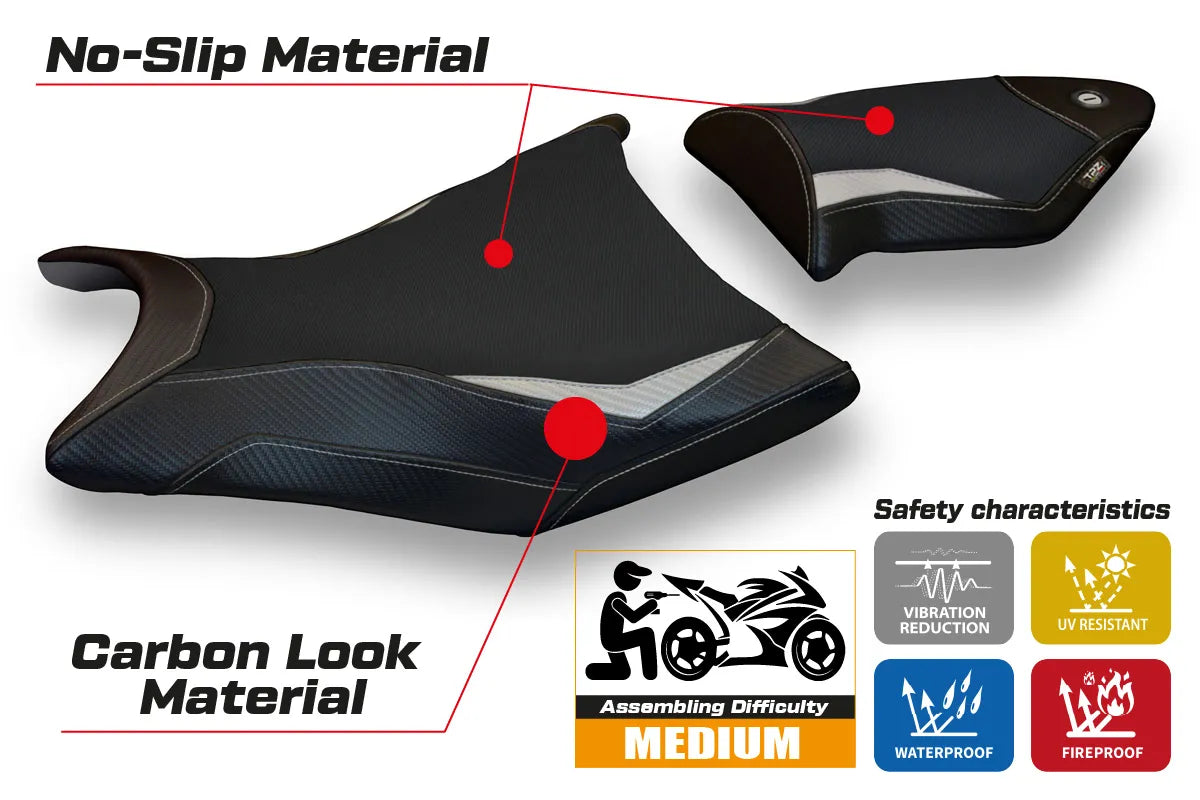 Yhteensopiva istuinpäällinen - BMW S 1000 RR 2009-2011 - mod Alabama 2