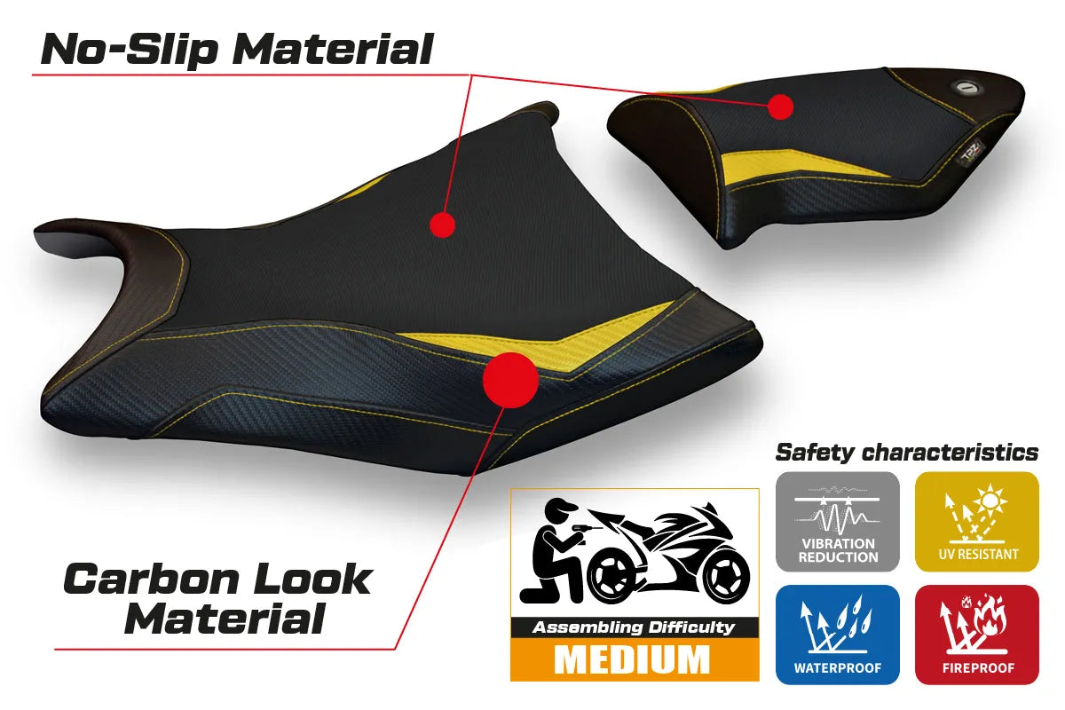 Yhteensopiva istuinpäällinen - BMW S 1000 RR 2009-2011 - mod Alabama 2