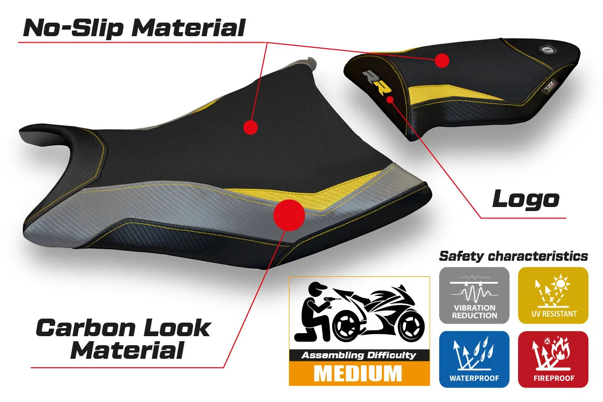Yhteensopiva istuinpäällinen - BMW S 1000 RR 2009-2011 - mod Alabama Special Color