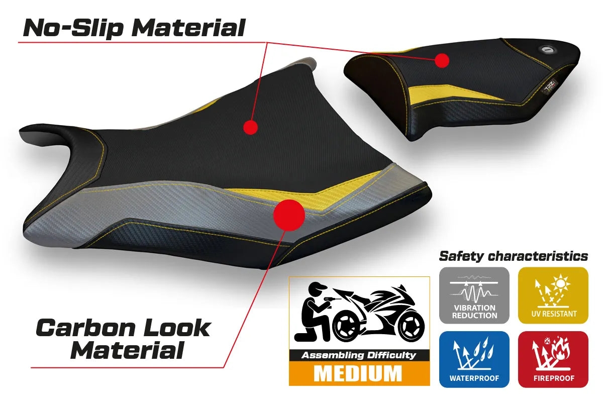 Yhteensopiva istuinpäällinen - BMW S 1000 RR 2009-2011 - mod Alabama Special Color