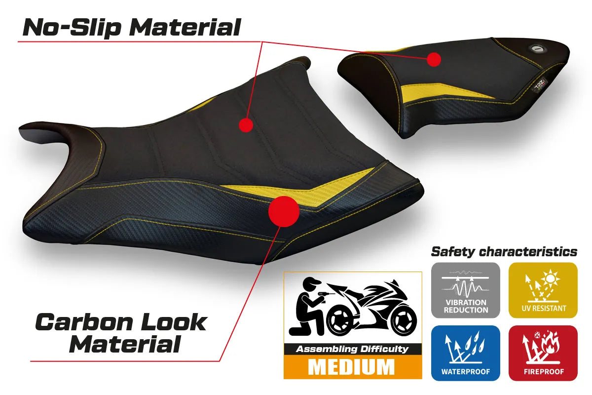 Yhteensopiva istuinpäällinen - BMW S 1000 RR 2009-2011 - mod Giuba 2 Ultragrip