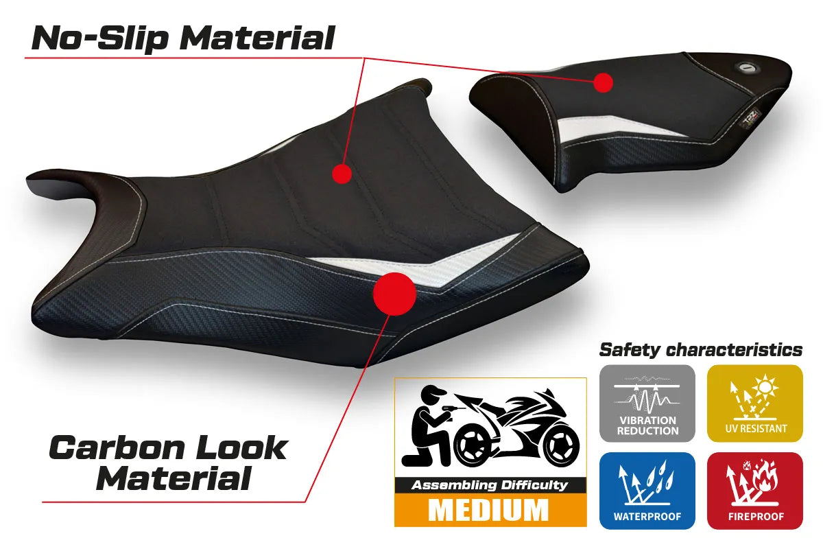 Yhteensopiva istuinpäällinen - BMW S 1000 RR 2009-2011 - mod Giuba 2 Ultragrip