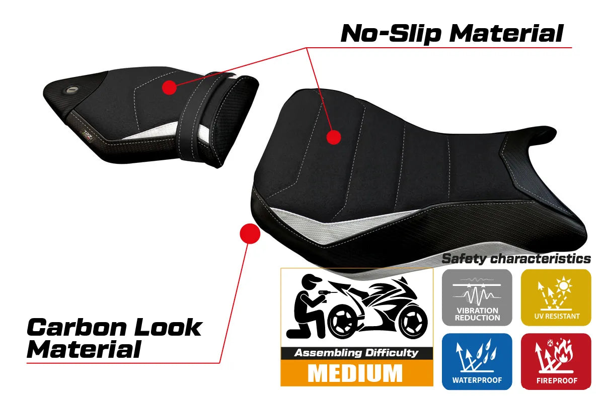 Yhteensopiva istuinpäällinen - BMW S 1000 RR 2012-2014 - Igrim Ultragrip -modifikaatio
