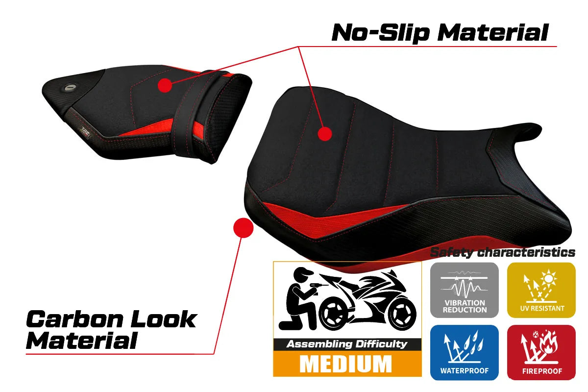 Yhteensopiva istuinpäällinen - BMW S 1000 RR 2012-2014 - Igrim Ultragrip -modifikaatio