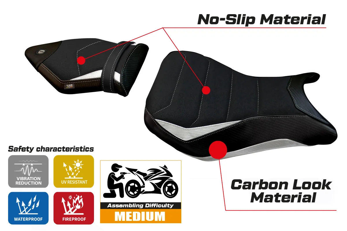 Yhteensopiva istuinpäällinen - BMW S 1000 RR 2015-2018 - Maiori 2 Ultragrip -malli