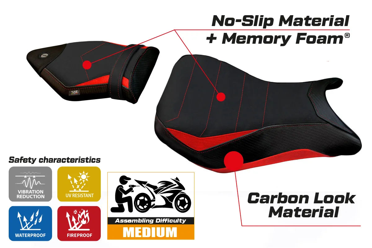 Yhteensopiva istuinpäällinen - BMW S 1000 RR 2015-2018 - Vittoria 2 Comfort System -modifikaatio