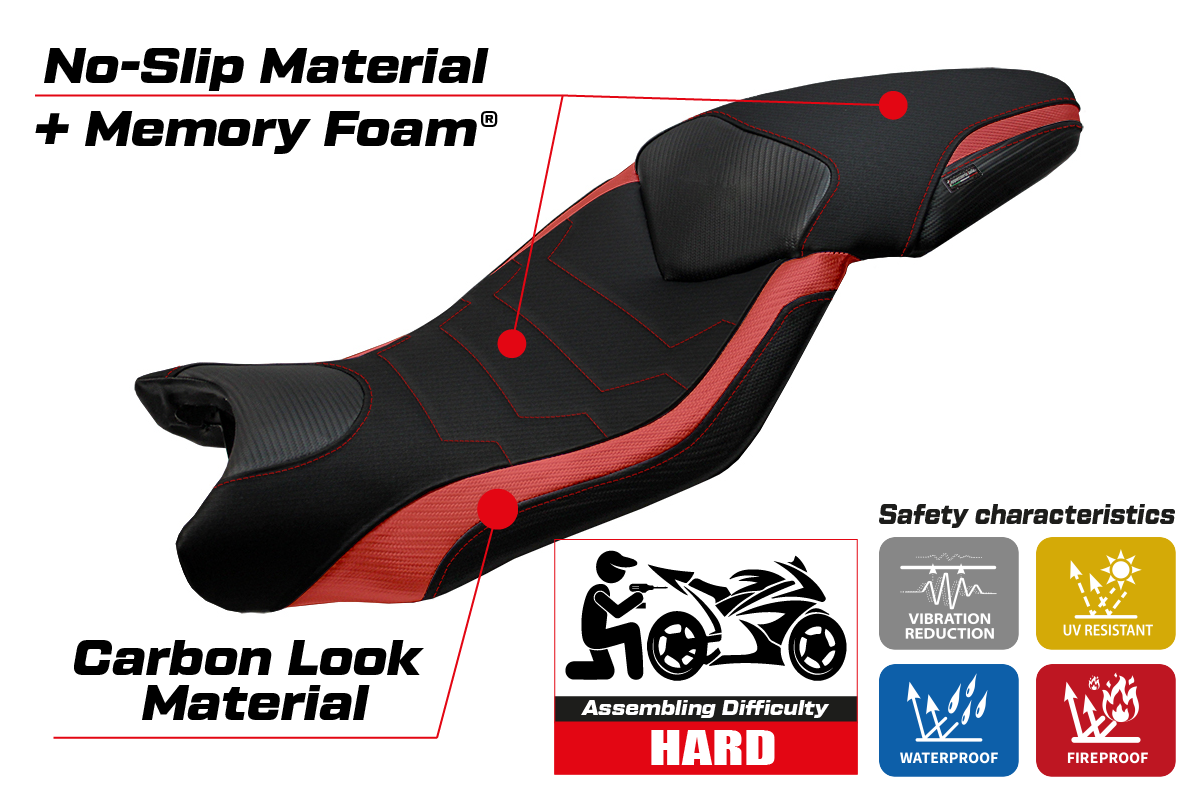 Yhteensopiva istuinpäällinen - BMW S 1000 XR 2015-2019 - mod Ardea Comfort System