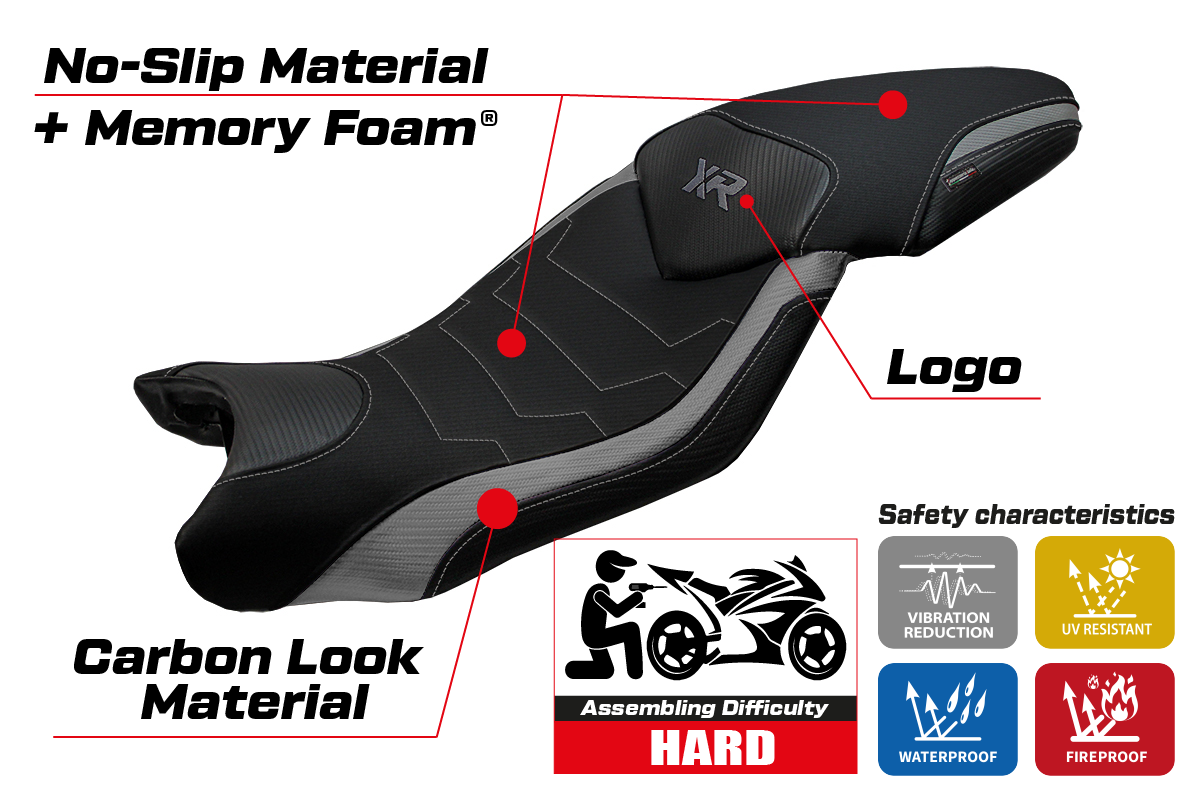 Yhteensopiva istuinpäällinen - BMW S 1000 XR 2015-2019 - mod Ardea Comfort System