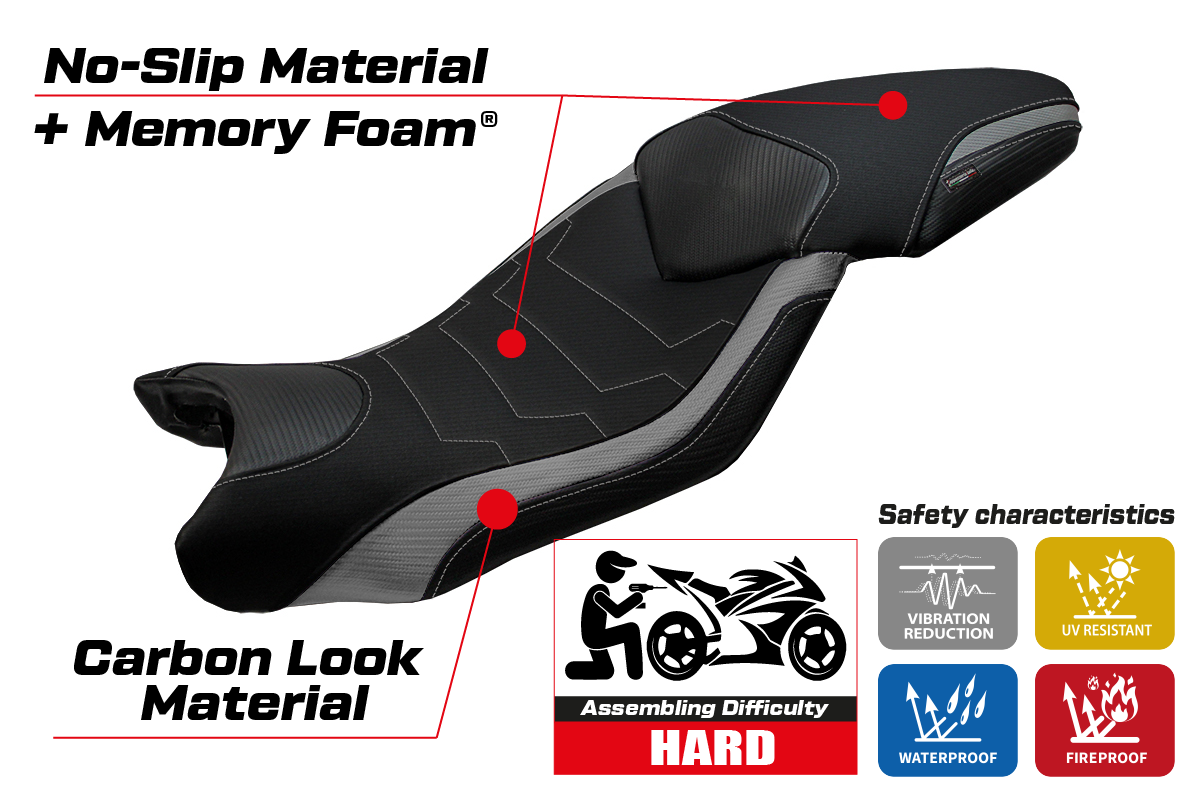 Yhteensopiva istuinpäällinen - BMW S 1000 XR 2015-2019 - mod Ardea Comfort System