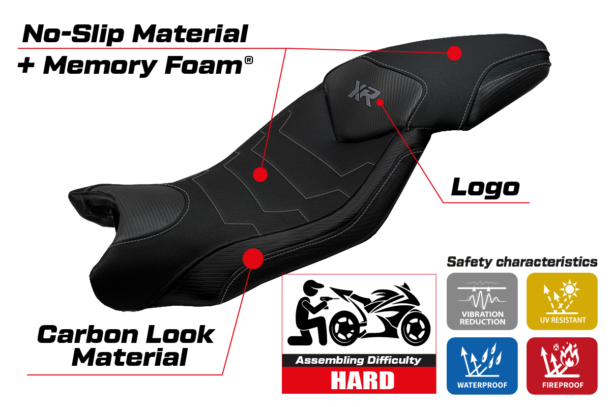 Yhteensopiva istuinpäällinen - BMW S 1000 XR 2015-2019 - mod Ardea Comfort System