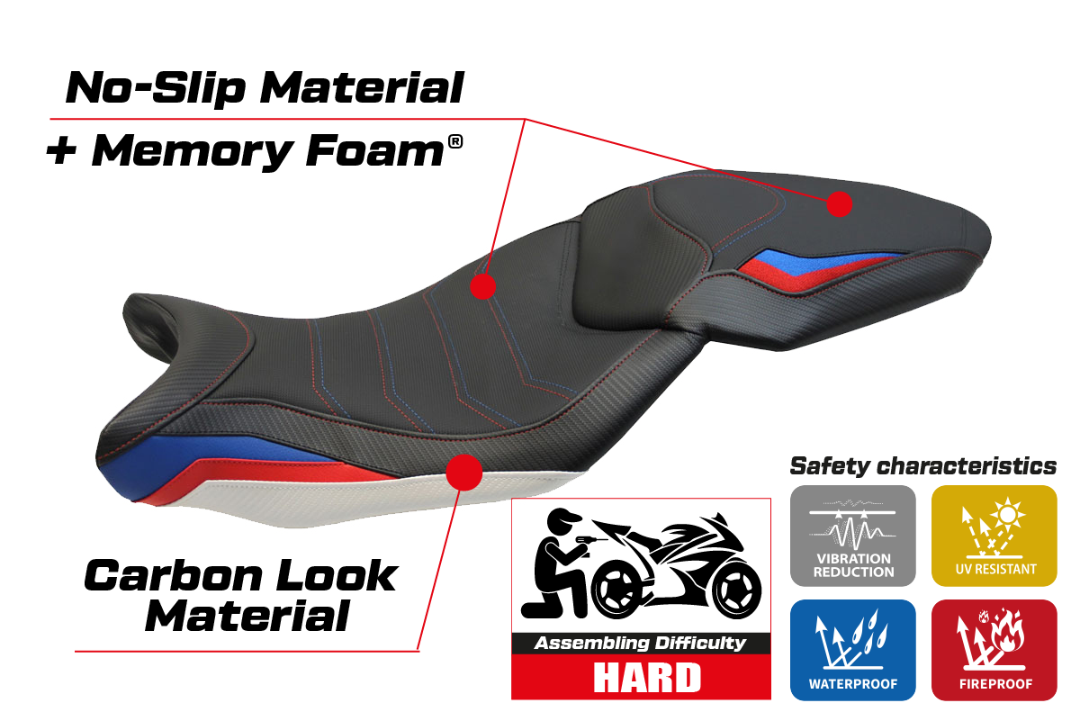 Yhteensopiva istuinpäällinen - BMW S 1000 XR 2015-2019 - mod Ardea HP Comfort System