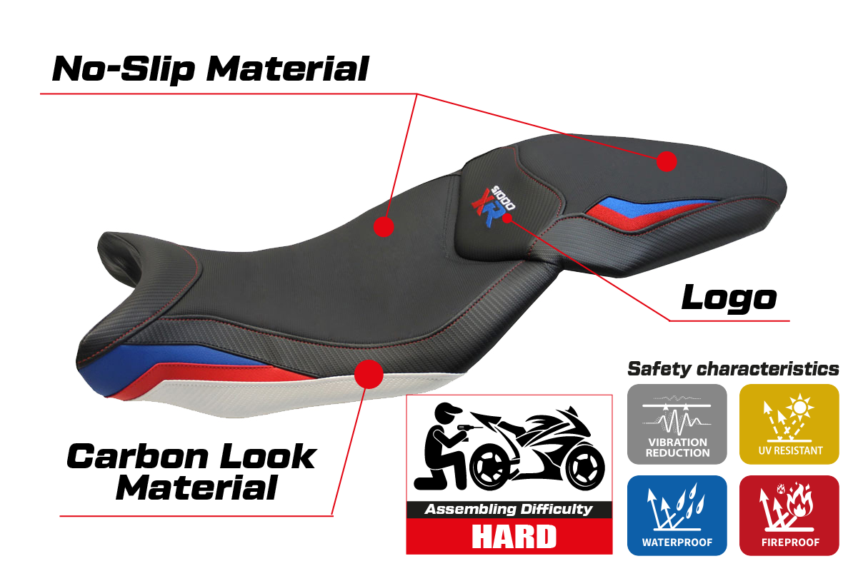 Yhteensopiva istuinpäällinen - BMW S 1000 XR 2015-2019 - mod Ardea HP