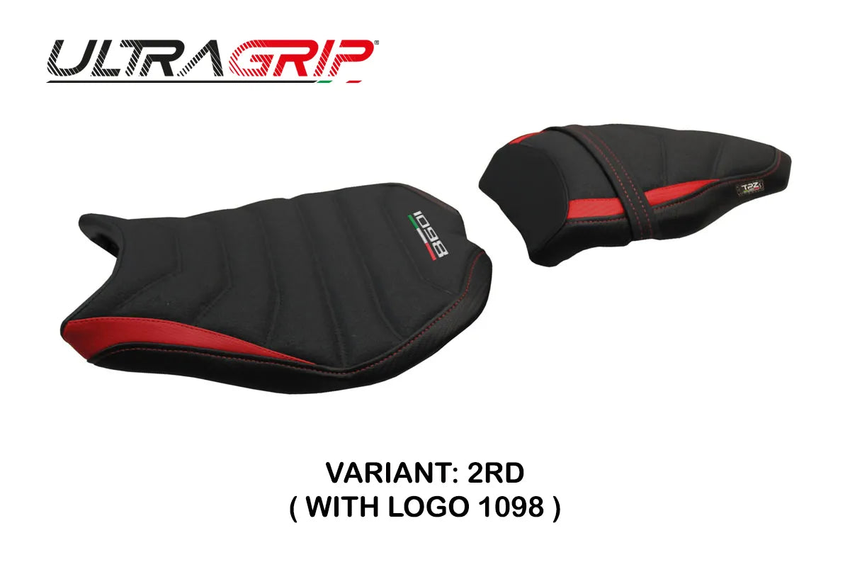 Yhteensopiva istuinpäällinen - Ducati 848 / 1098 / 1198 2007 - 2013 - Cervia Ultragrip -modifikaatio