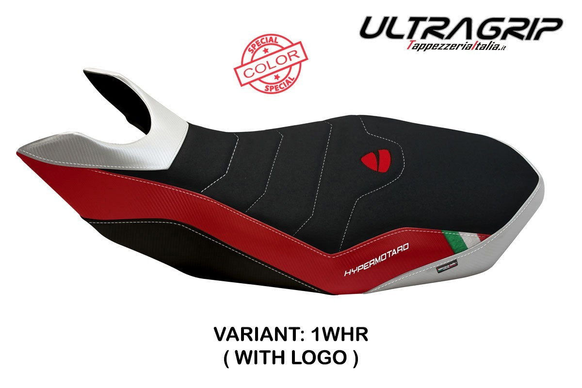 Yhteensopiva istuinpäällinen - Ducati Hypermotard 796 / 1100 / 1100 EVO 2007 - 2012 - mod Ribe Special Color Ultragrip