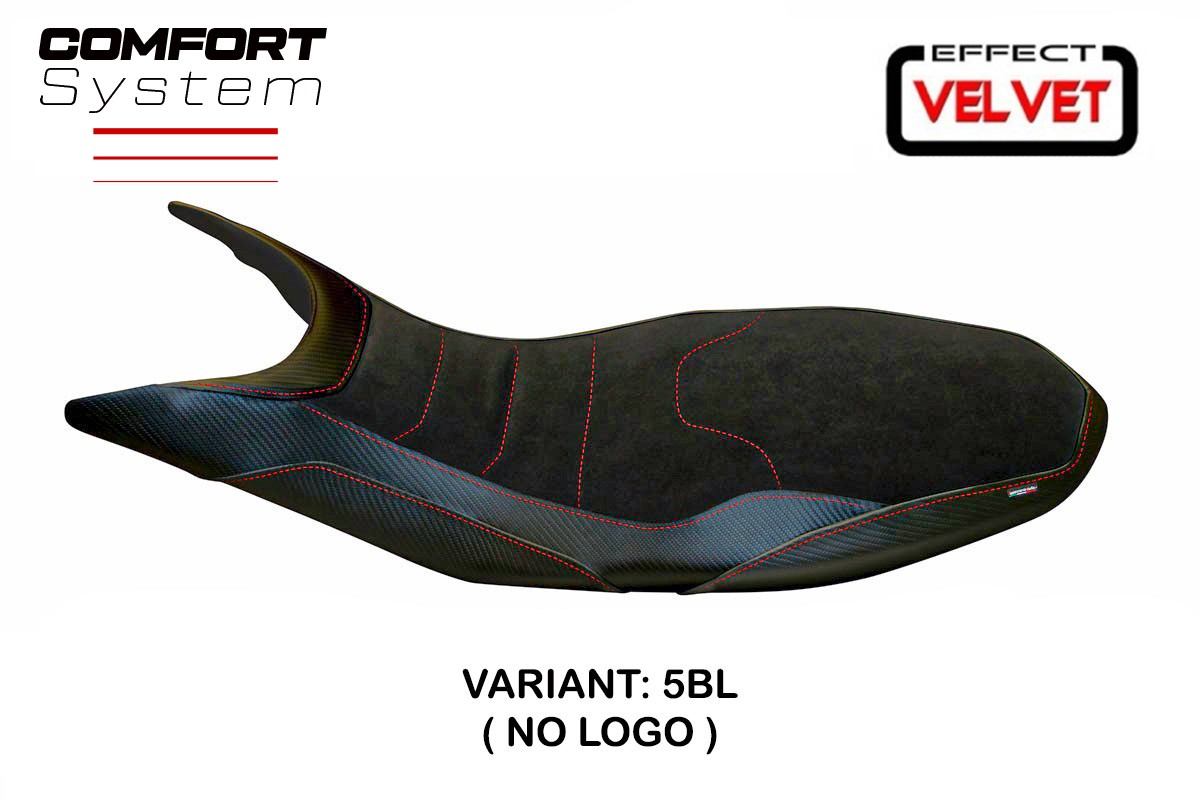 Yhteensopiva istuinpäällinen - Ducati Hypermotard 821 / 939 2013 - 2018 - mod Varna 1 Velvet Comfort System