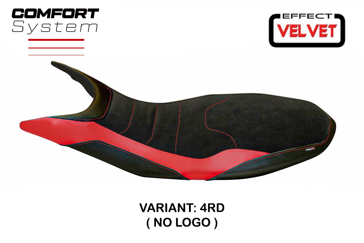 Yhteensopiva istuinpäällinen - Ducati Hypermotard 821 / 939 2013 - 2018 - mod Varna 1 Velvet Comfort System