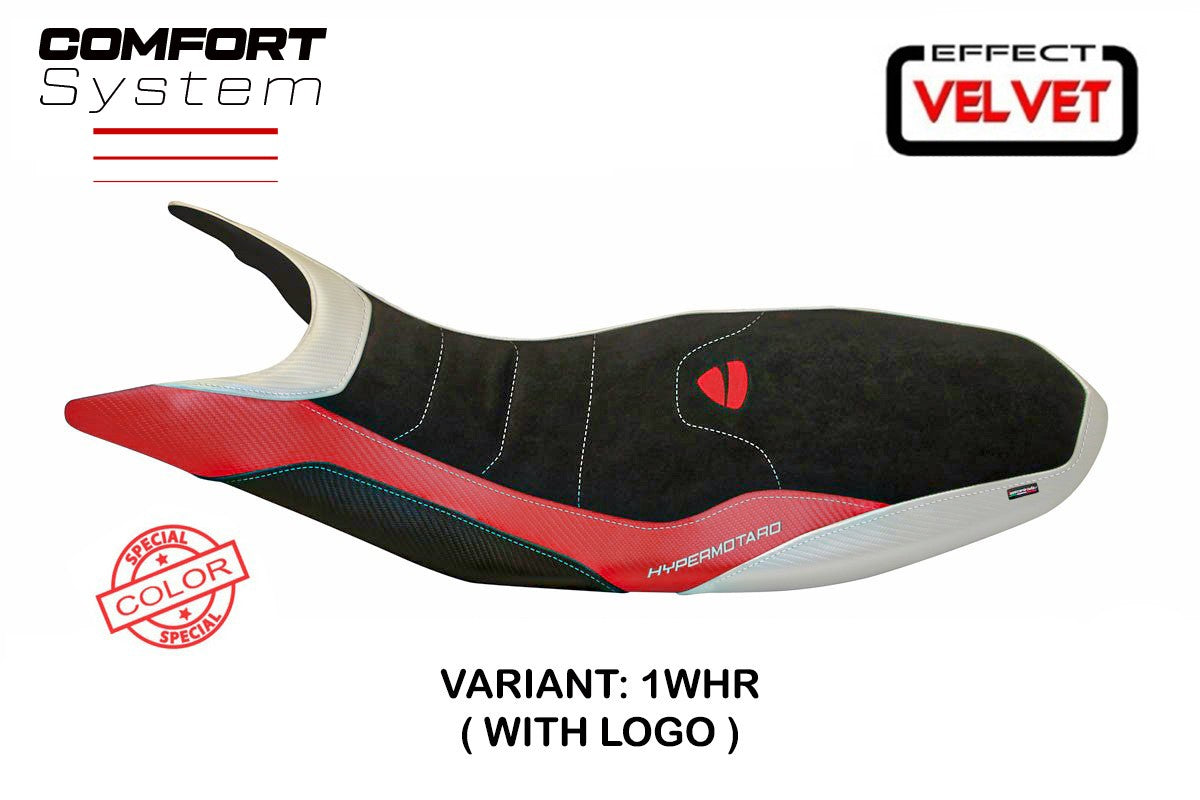 Yhteensopiva istuinpäällinen - Ducati Hypermotard 821 / 939 2013-2018 - Varna Special Color Velvet Comfort System