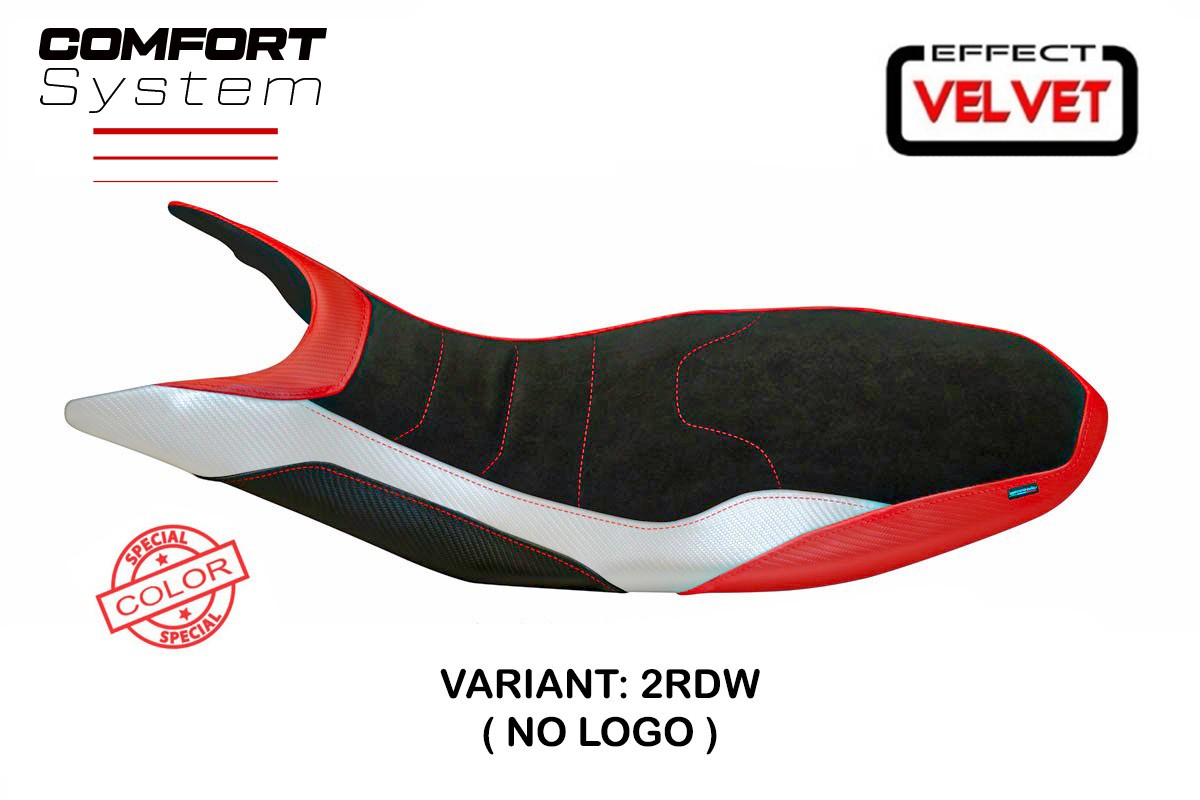 Yhteensopiva istuinpäällinen - Ducati Hypermotard 821 / 939 2013-2018 - Varna Special Color Velvet Comfort System