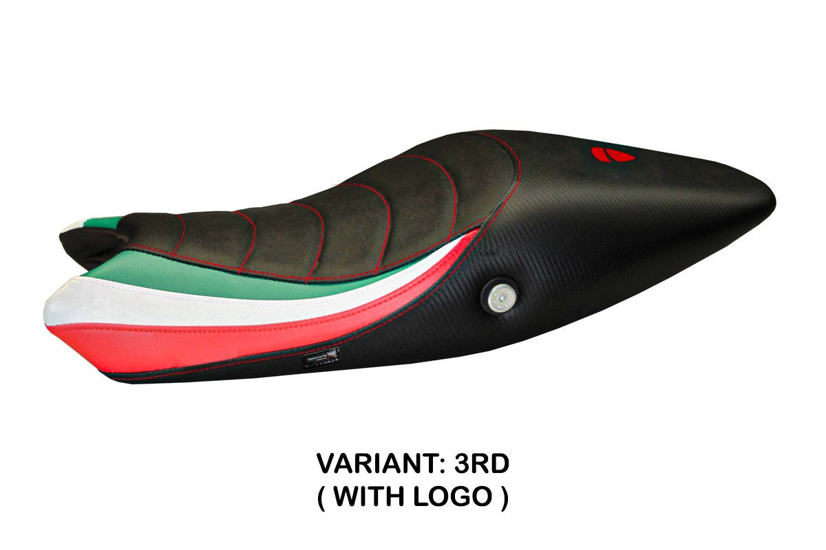 Yhteensopiva istuinpäällinen - Ducati Monster 1100/1100 EVO 2009 - 2013 - mod Tricolat Total Black
