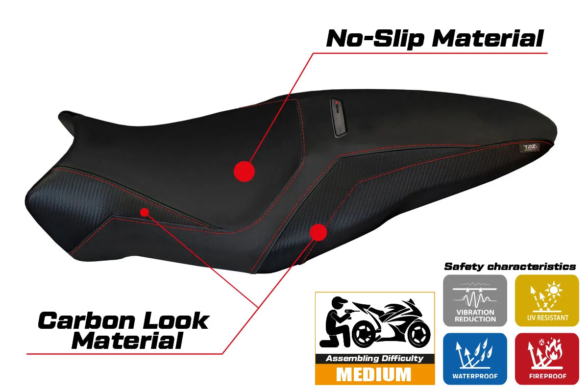 Yhteensopiva istuinpäällinen - Ducati Monster 1200 R 2016 - 2019 - mod Toledo 3