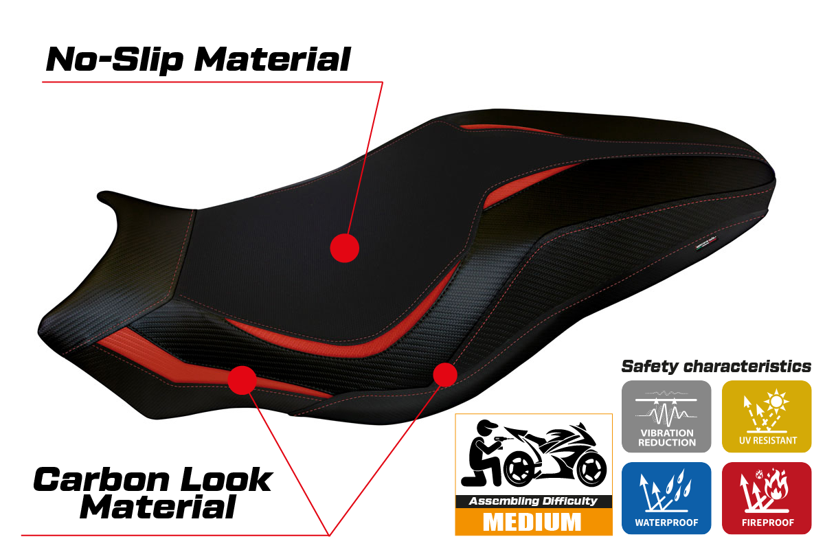 Yhteensopiva istuinpäällinen - Ducati Monster 797 2017-2020 - mod Lipsia 1