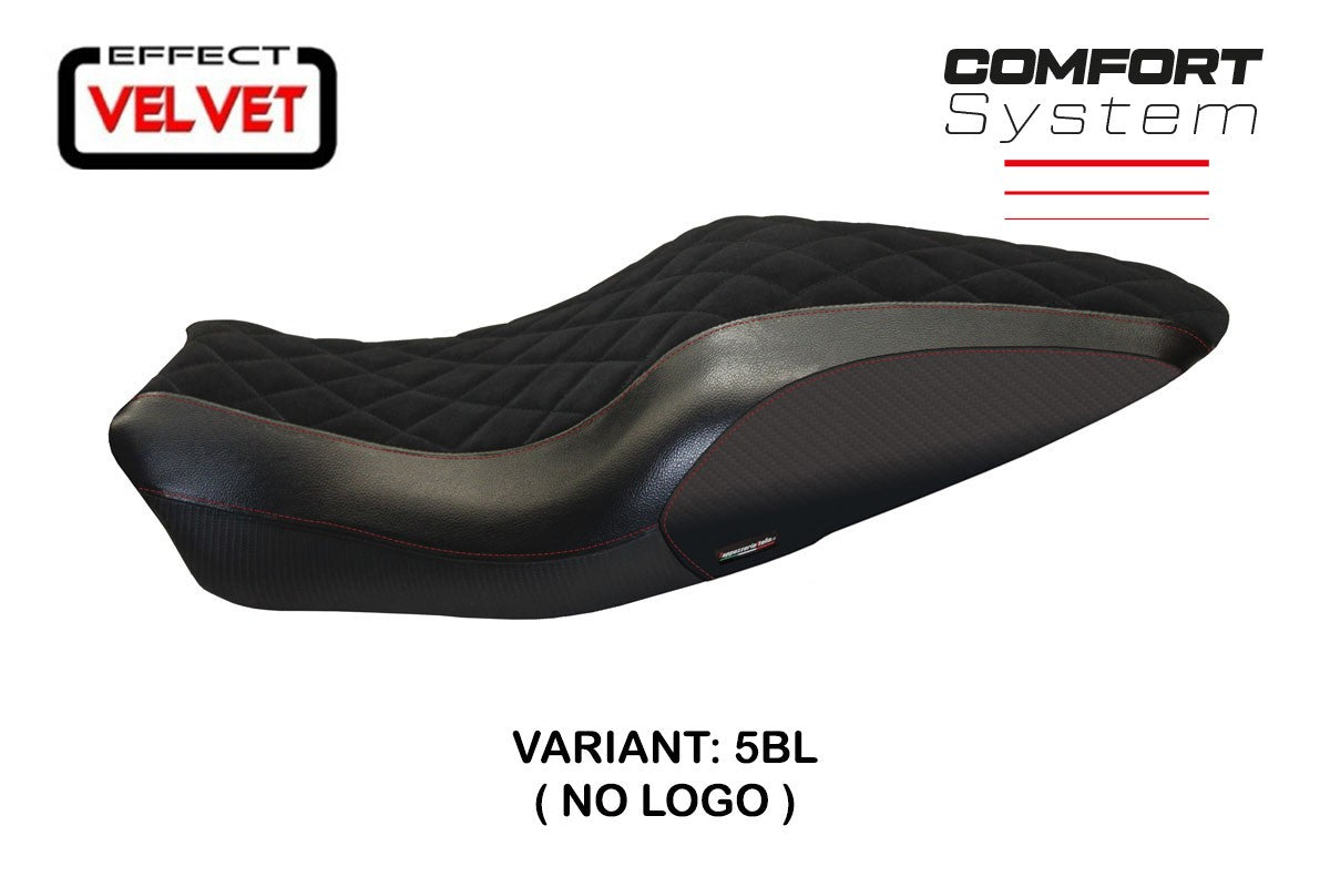Yhteensopiva istuinpäällinen - Ducati Monster 821 / 1200 2014-2016 - mod Andorra Velvet Comfort System
