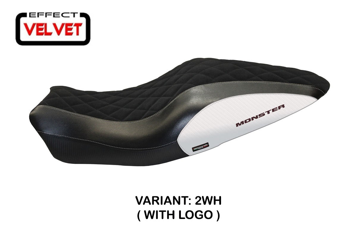 Yhteensopiva istuinpäällinen - Ducati Monster 821 / 1200 2014-2016 - mod Andorra Velvet
