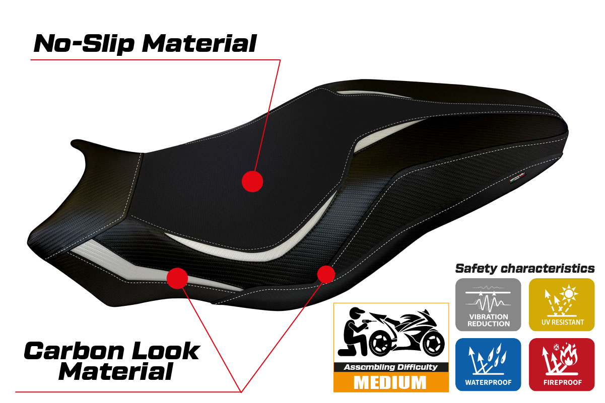Yhteensopiva istuinpäällinen - Ducati Monster 821 / 1200 2017 - 2020 - mod Lipsia 1