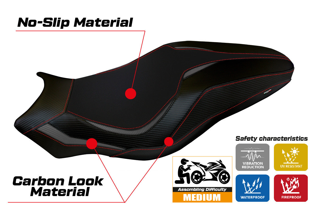Yhteensopiva istuinpäällinen - Ducati Monster 821 / 1200 2017 - 2020 - mod Lipsia 1
