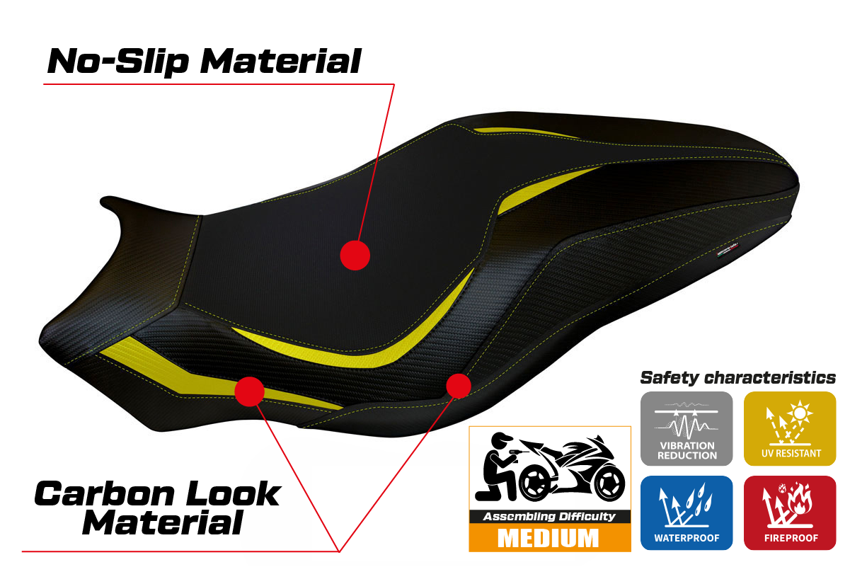 Yhteensopiva istuinpäällinen - Ducati Monster 821 / 1200 2017 - 2020 - mod Lipsia 1