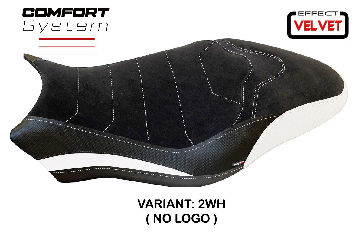 Yhteensopiva istuinpäällinen - Ducati Monster 821 / 1200 2017 - 2020 - mod Ovada 1 Velvet Comfort System