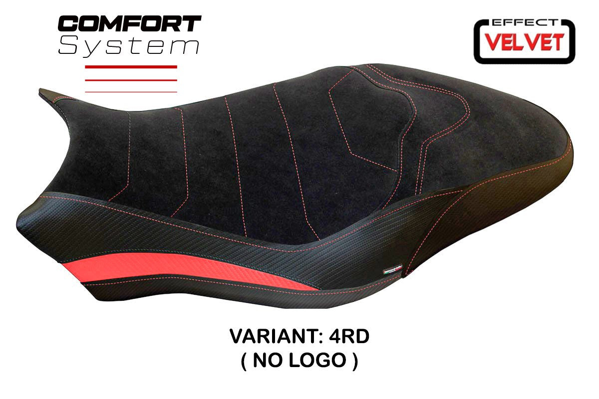 Yhteensopiva istuinpäällinen - Ducati Monster 821 / 1200 2017 - 2020 - mod Ovada 2 Velvet Comfort System