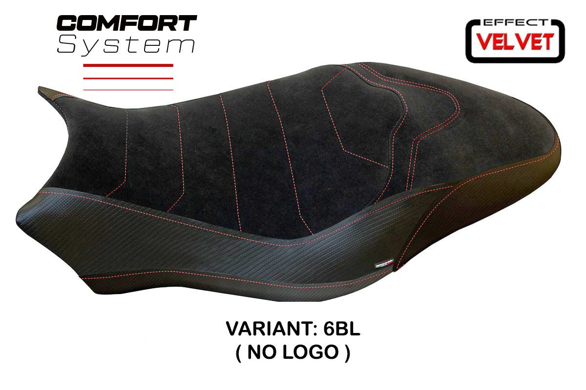 Yhteensopiva istuinpäällinen - Ducati Monster 821 / 1200 2017 - 2020 - mod Ovada 2 Velvet Comfort System