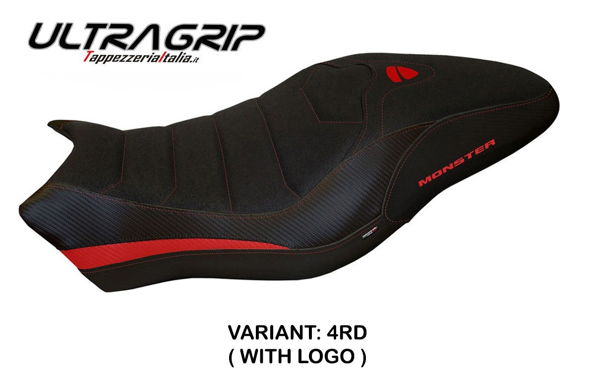 Yhteensopiva istuinpäällinen - Ducati Monster 821 / 1200 2017 - 2020 - mod Piombino 2 Ultragrip