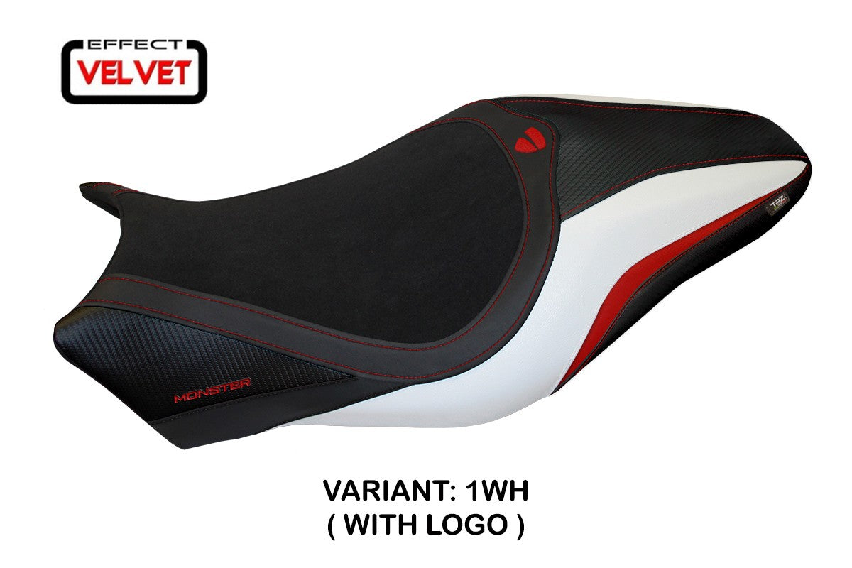 Yhteensopiva istuinpäällinen - Ducati Monster 821 / 1200 2017 - 2020 - mod Valencia Velvet