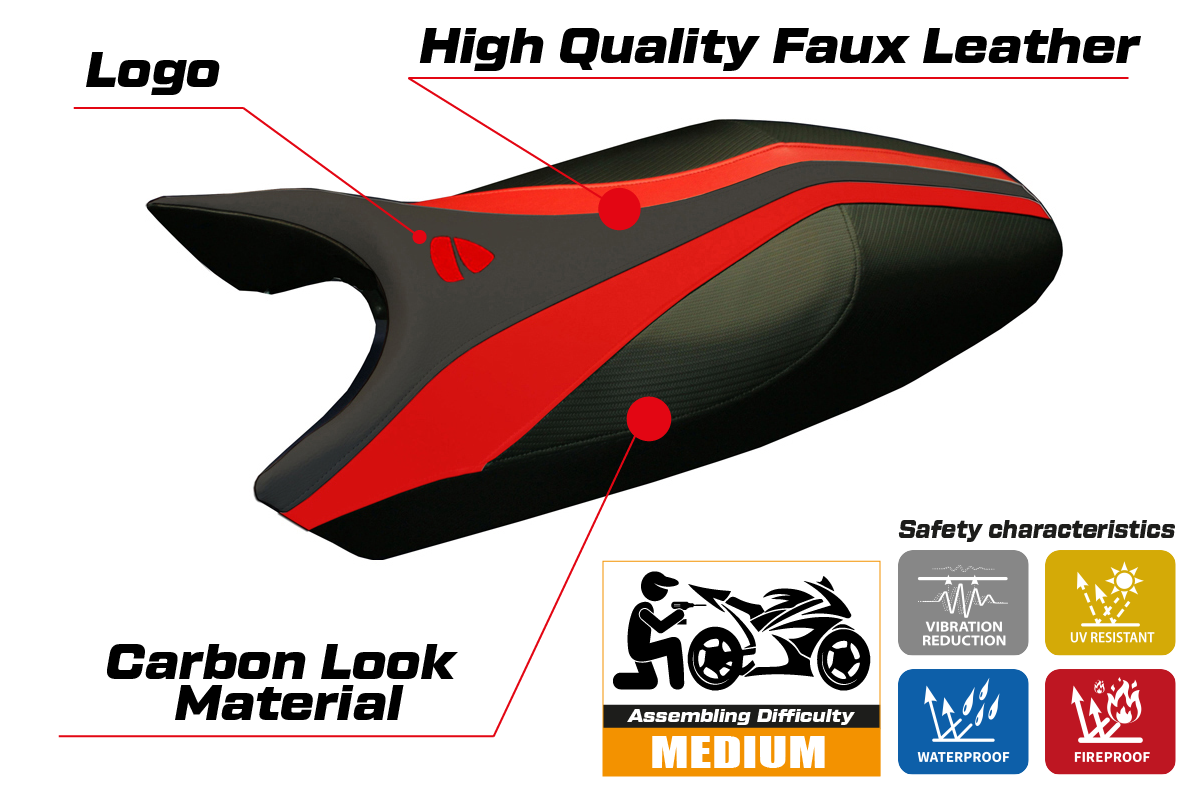 Istuinpäällinen yhteensopiva - Ducati Monster 1994 - 2007 - mod Freccia