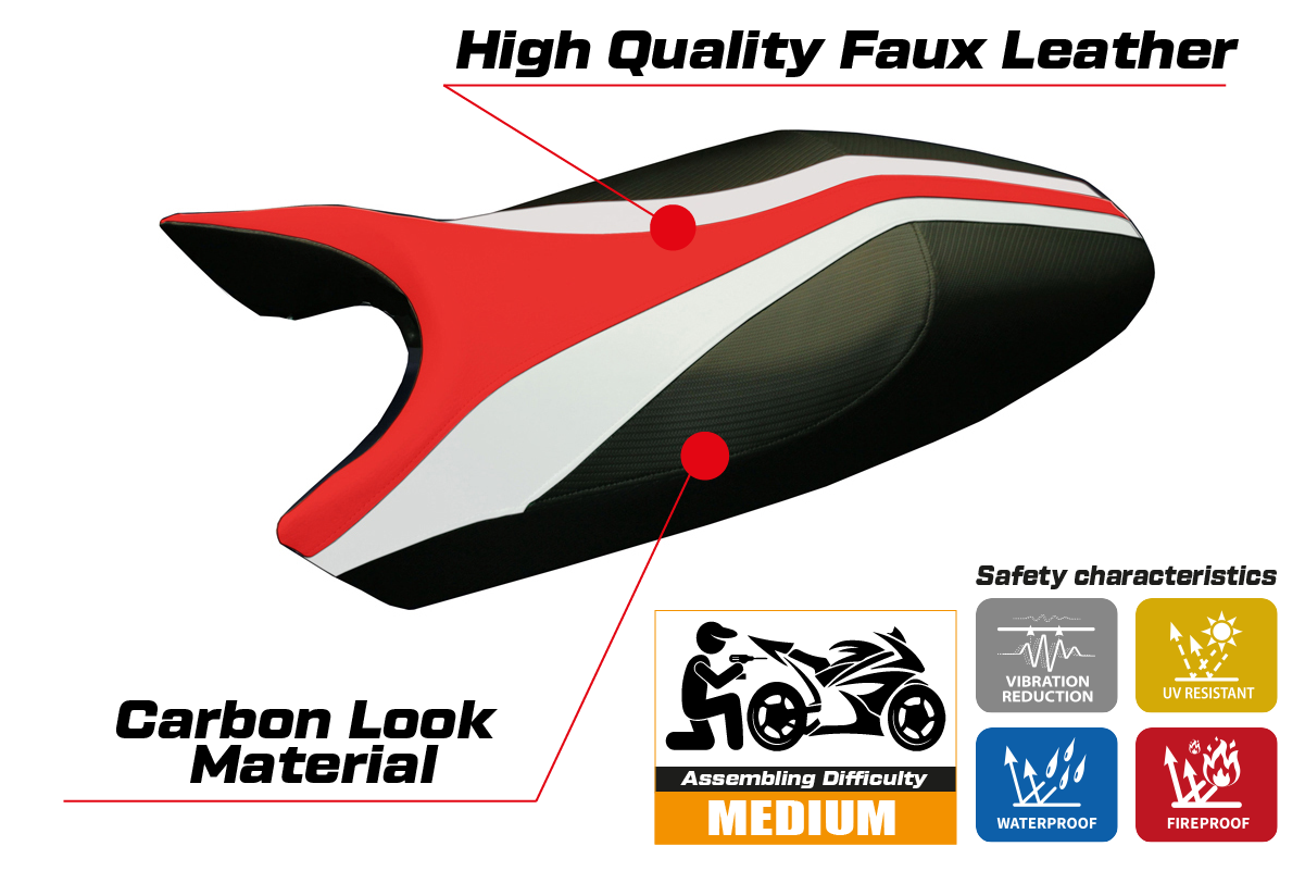 Istuinpäällinen yhteensopiva - Ducati Monster 1994 - 2007 - mod Freccia