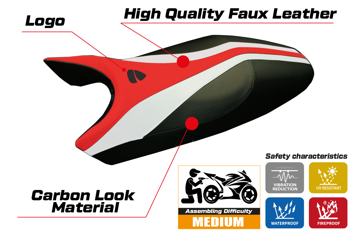 Istuinpäällinen yhteensopiva - Ducati Monster 1994 - 2007 - mod Freccia