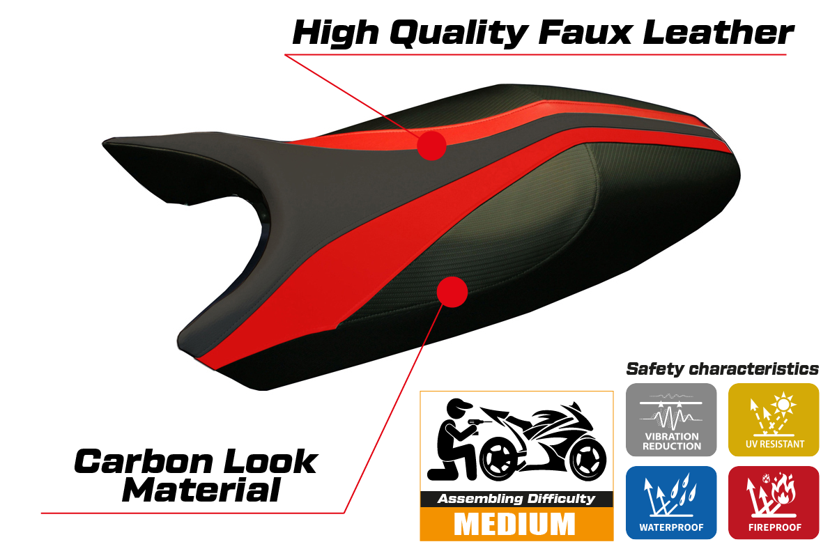 Istuinpäällinen yhteensopiva - Ducati Monster 1994 - 2007 - mod Freccia