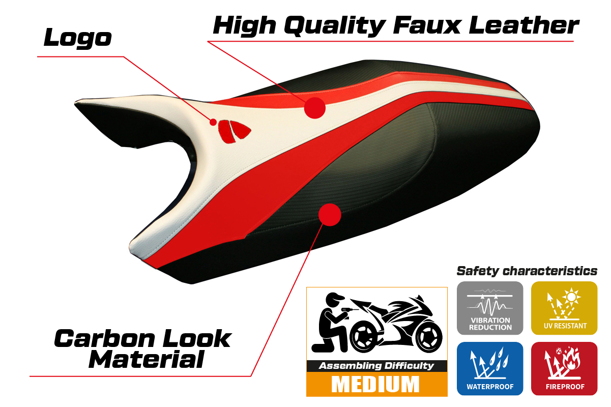 Istuinpäällinen yhteensopiva - Ducati Monster 1994 - 2007 - mod Freccia