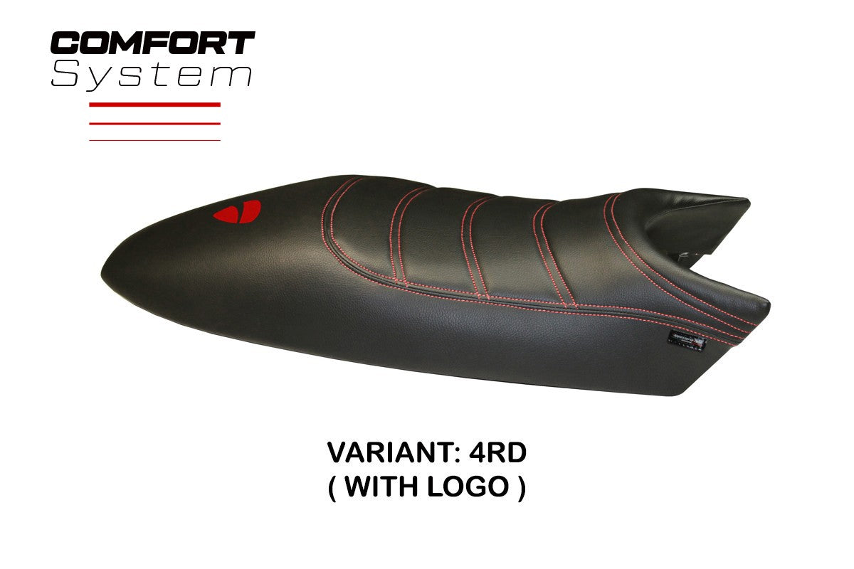 Yhteensopiva istuinpäällinen - Ducati Monster 1994-2007 - mod Total Black Comfort System