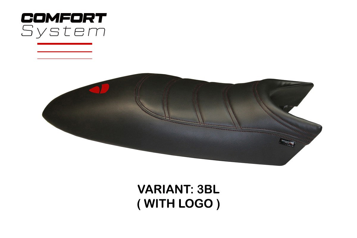 Yhteensopiva istuinpäällinen - Ducati Monster 1994-2007 - mod Total Black Comfort System