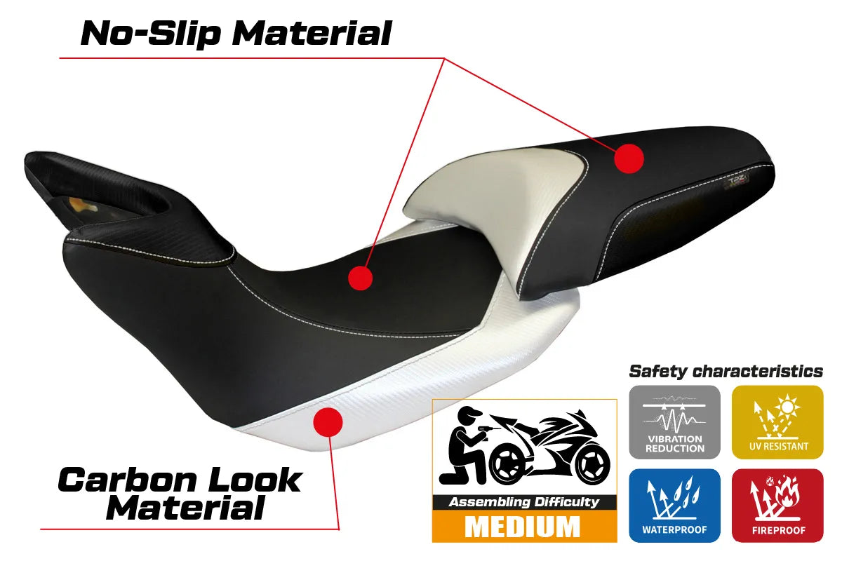 Yhteensopiva istuinpäällinen - Ducati Multistrada 1200 2012-2014 - mod Noto