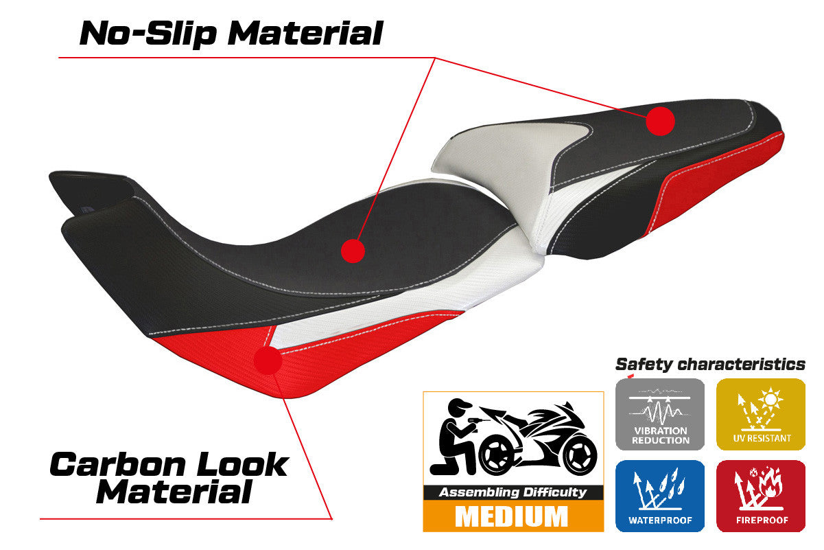 Yhteensopiva istuinpäällinen - Ducati Multistrada 1200 2012-2014 - mod Trinacria Special Color