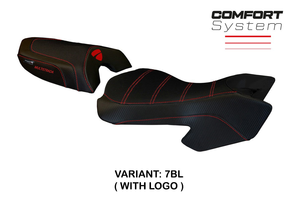 Yhteensopiva istuinpäällinen - Ducati Multistrada 620 / 1000 / 1100 2003 - 2009 - mod Sciacca Color Comfort System