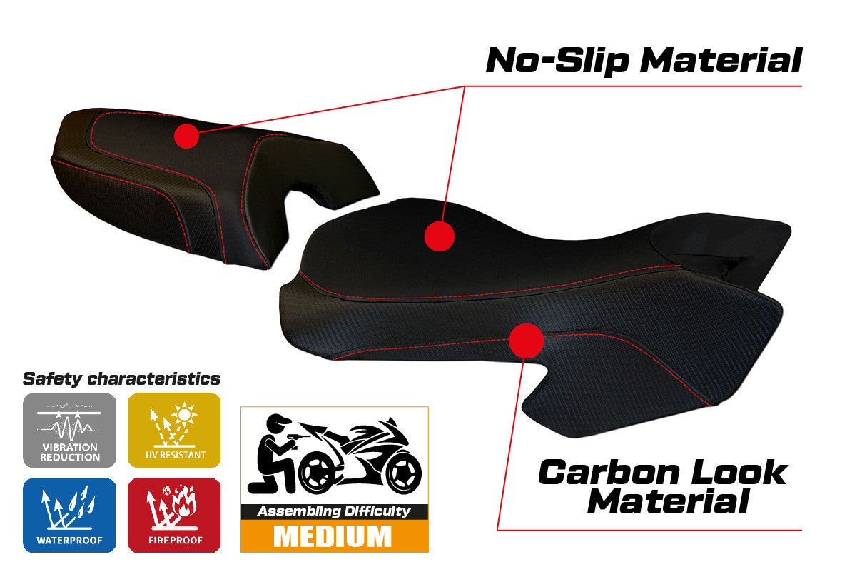 Istuinpäällinen yhteensopiva - Ducati Multistrada 620 / 1000 / 1100 2003 - 2009 - mod Sciacca Color