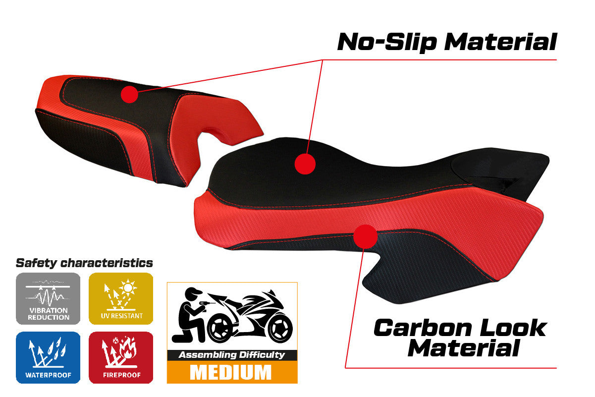 Istuinpäällinen yhteensopiva - Ducati Multistrada 620 / 1000 / 1100 2003 - 2009 - mod Sciacca Color